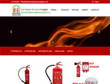 Tablet Screenshot of extintoresandaluces.com